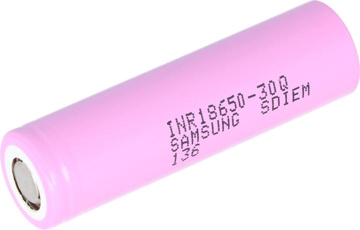 Actual product image Samsung INR18650-30Q (1 pcs., 18650, 3000 mAh)