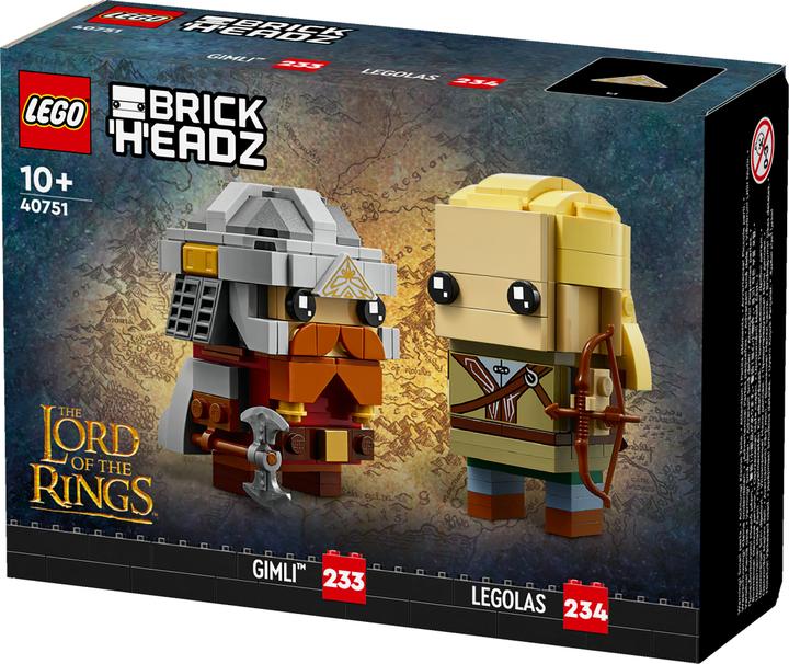 Produktbild LEGO Herr der Ringe Legolas und Gimli (40751, LEGO Brickheadz)