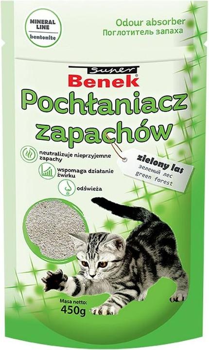 Immagine prodotto Certech Assorbitore di odori Super Benek Green Forest 450 g (Antibatterico, Non spolverare, Profumato, Raggruppamento, 0.45 kg)