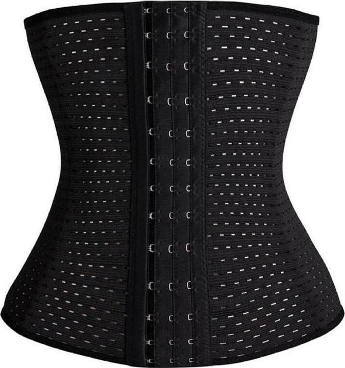 JTI Taillentrainer / Trainingskorsett für Sanduhrfigur, XXL - Schwarz (XXL)