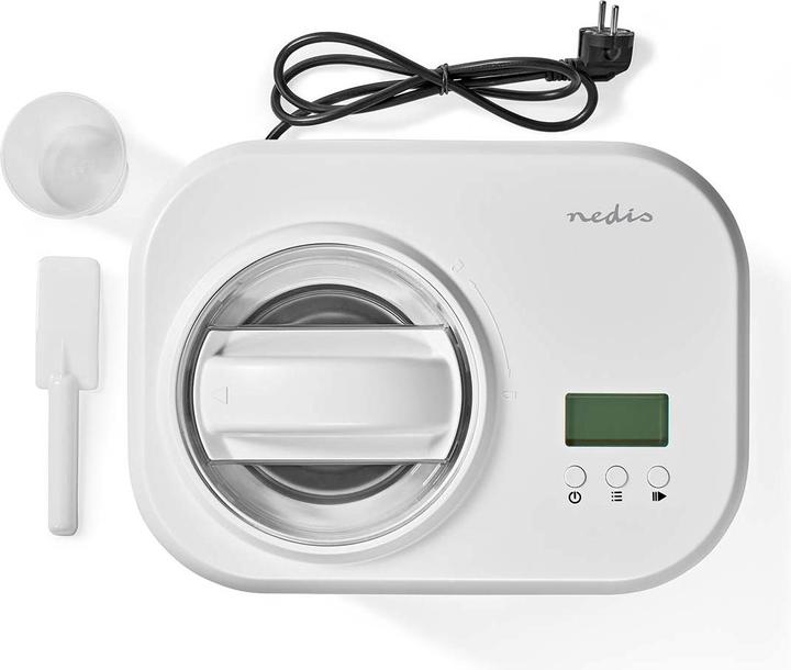 Actual product image Nedis Ice cream maker | 1.0 l | White | Plastic (EU plug)