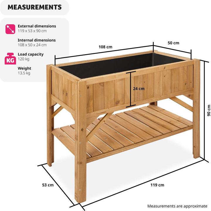 Produktbild tectake Hochbeet