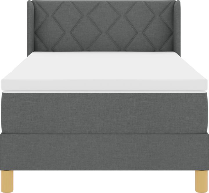 Image du produit VidaXL Lit Boxspring avec matelas Gris foncé 100x200 cm Tissu (100 x 200 cm)