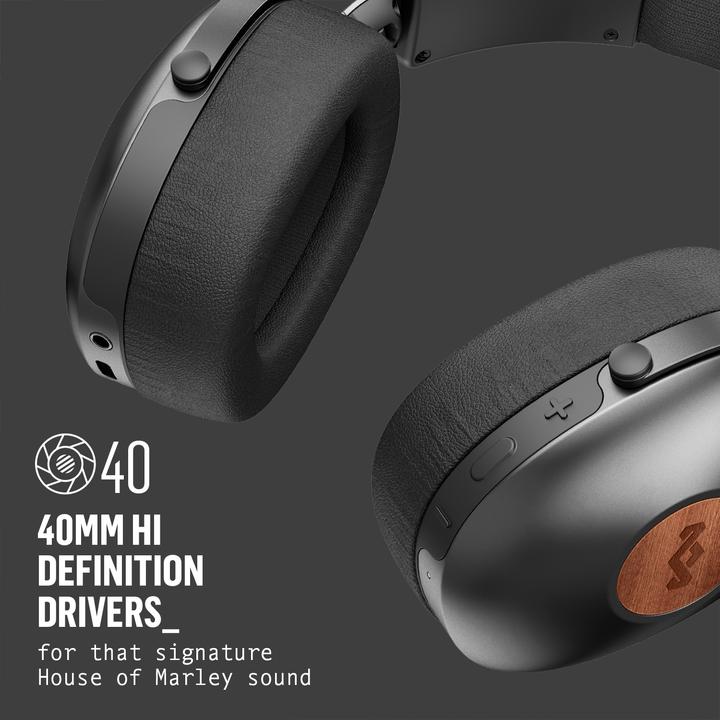 Image du produit House of Marley Positive Vibration XL Signature Black (pas de réduction du bruit, 24 h, Sans fil)