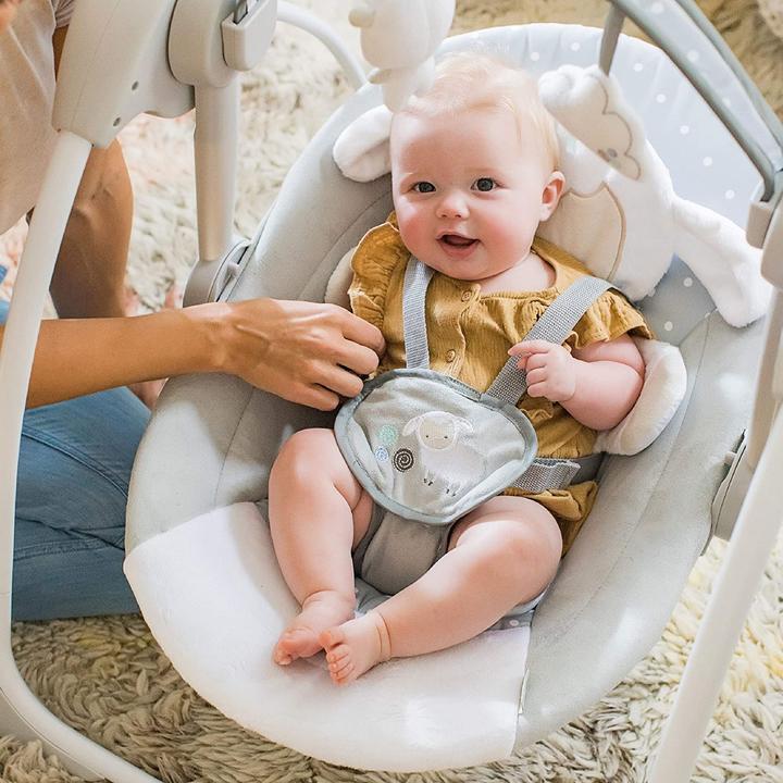 Actual product image Ingenuity Portable Baby Swing, Cuddle Lamb