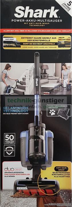Actual product image Shark ICZ160EUT Battery-powered multi-suction cleaner with handle, incl. TruePet
