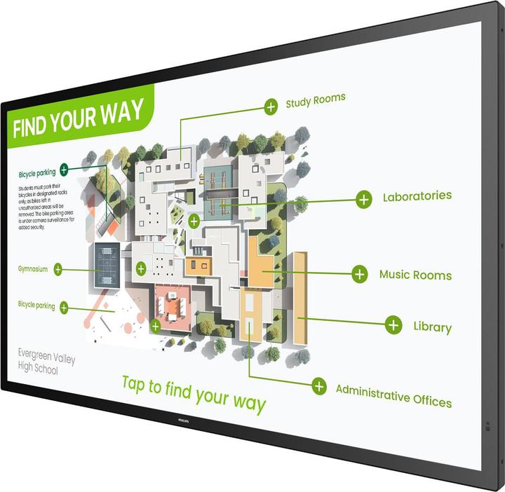 Image du produit Philips Touch Display 55BDL3751T/00 55 ", Energieeffizienzklasse (3840 x 2160 pixels, 55")