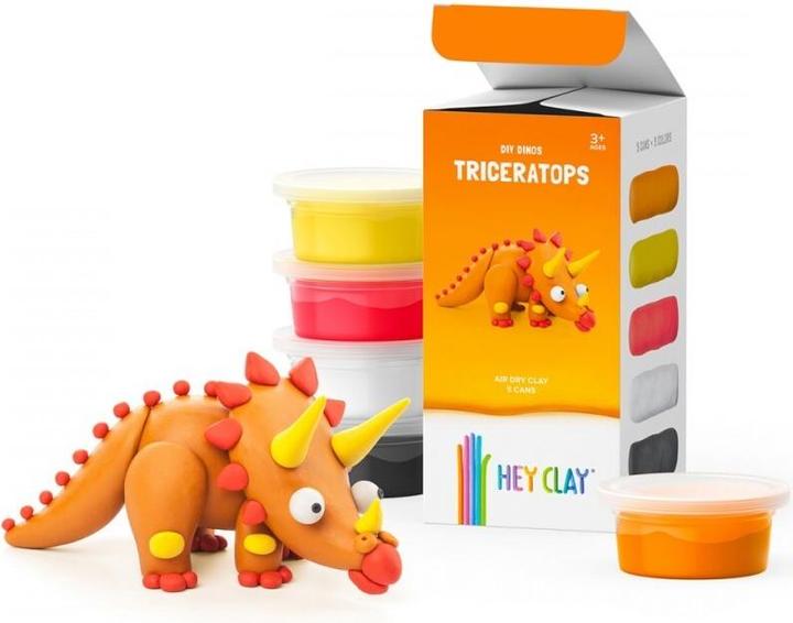 Actual product image Hey Clay Triceratops clay