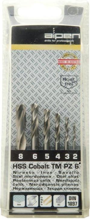Produktbild Alpen HSS-E Metall-Spiralbohrer-Set (8 mm)