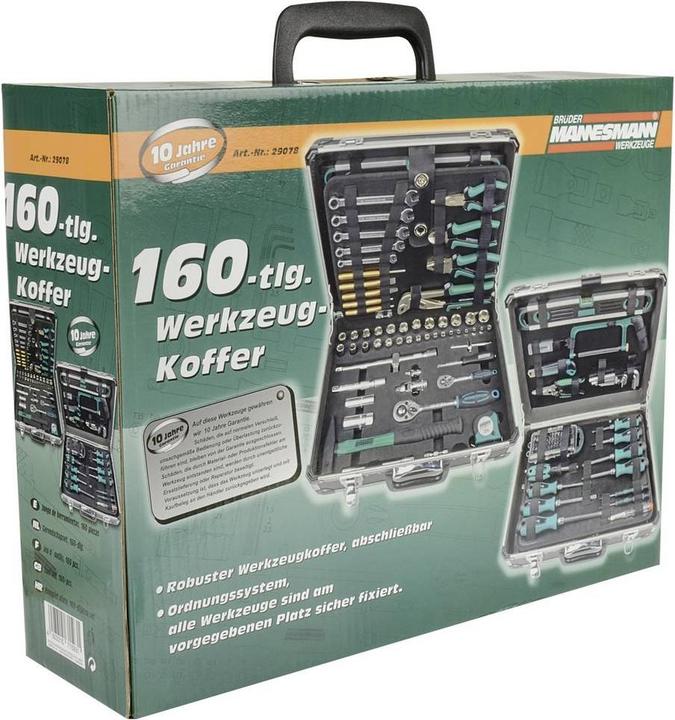 Produktbild Mannesmann Werkzeugkoffer (160 Teile)