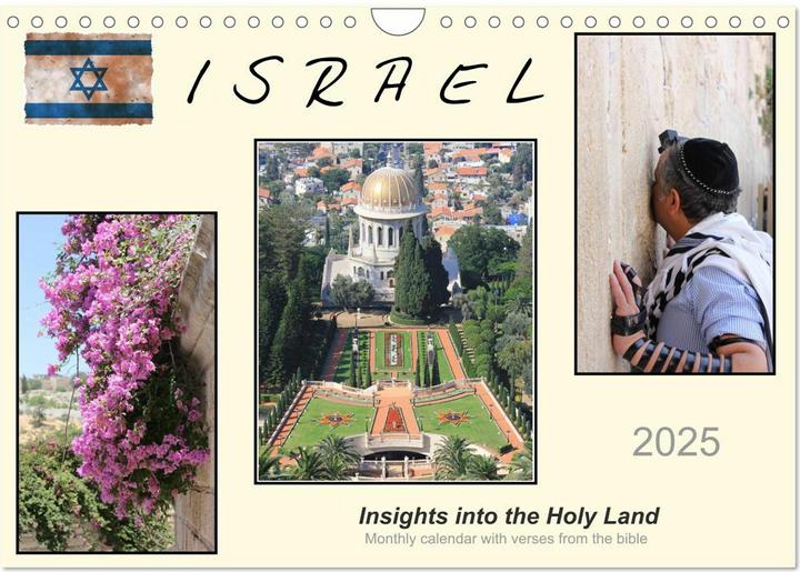 Produktbild ISRAEL (Wall Calendar 2025 DIN A4 landscape), 12 Month Wall Calendar (A4, Englisch)