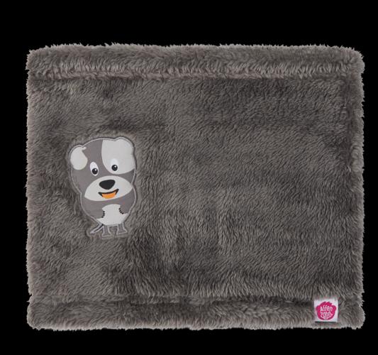 Affenzahn Schal Hund recyceltes Fleece grey