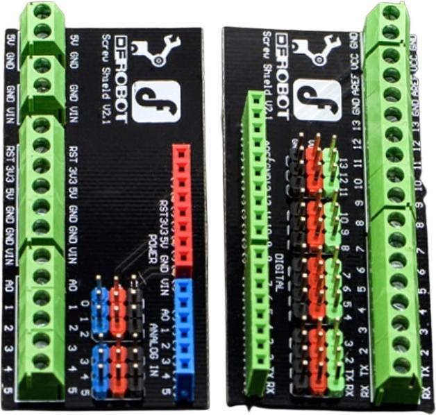 Actual product image DFRobot Gravity Screw Terminal Shield V2 for Arduino