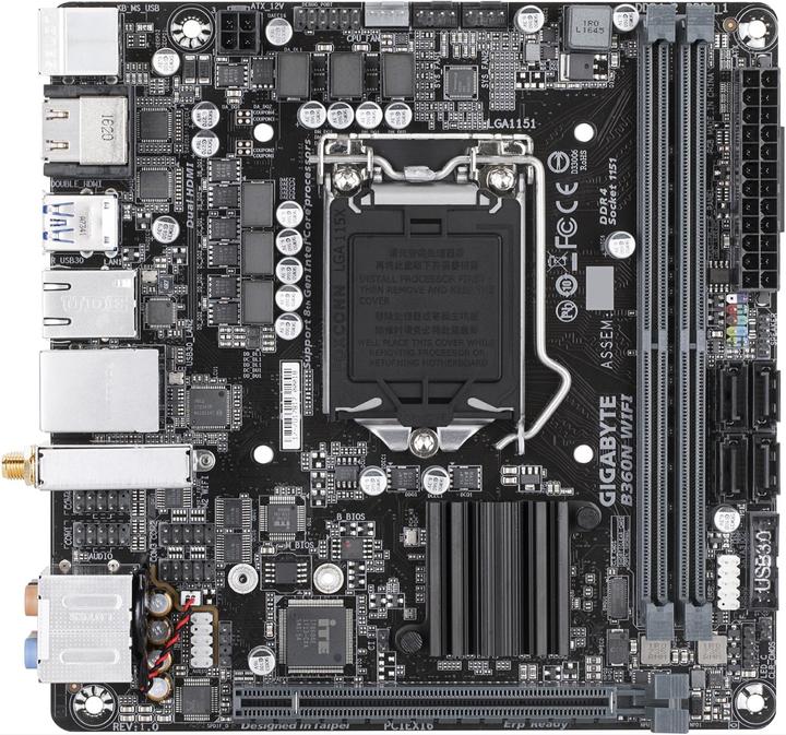 Actual product image Gigabyte B360N WIFI (LGA 1151, Intel B360 Express, Mini-ITX)