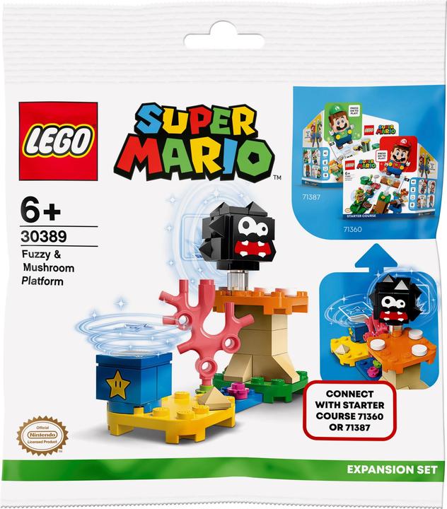 Produktbild LEGO Fuzzy & Pilz-Plattform - Erweiterungsset (30389, LEGO Super Mario)