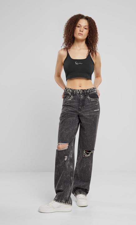 Actual product image Karl Kani KW-TP021-001-01 Small Signature Essential Crop Top - 137835 (XS)
