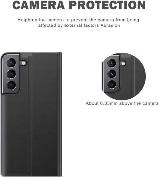 Produktbild MU Style Kunstleder Bookcover mit Sichtfenster (Samsung Galaxy S22+)