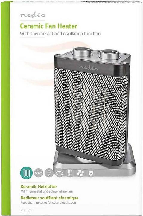 Actual product image Nedis Compact ceramic fan heater (1500 W)