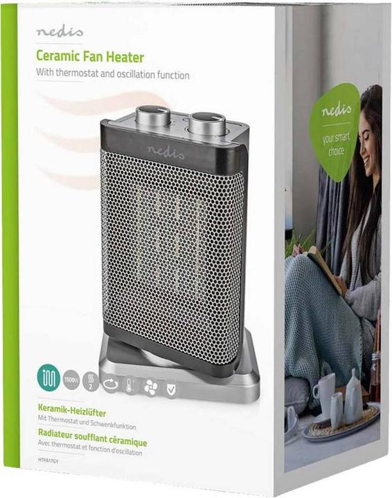 Actual product image Nedis Compact ceramic fan heater (1500 W)