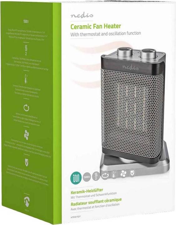 Actual product image Nedis Compact ceramic fan heater (1500 W)
