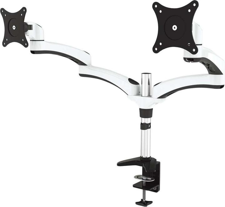 Image du produit Jenimage ME230TK Support de bureau - 2 moniteurs Inclinaison de -90 à +45 degrés Rotation de 180 degrés (Tables, 28")