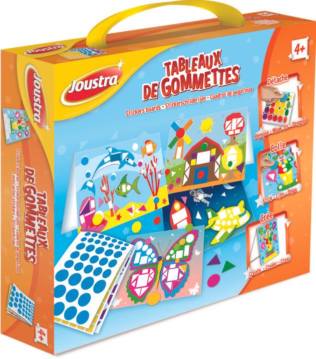 Actual product image Joustra Sticker pictures STICKER BOARDS, 33 pieces for children from 4 years, playful handling of f...
