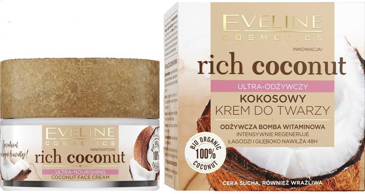 Eveline Rich Coconut coconut face cream is extremely nourishing 50ml (50 ml, 24h Creme)