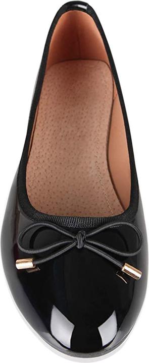 Actual product image Krisp Ballerina With Bow Patent Leather Look (41)