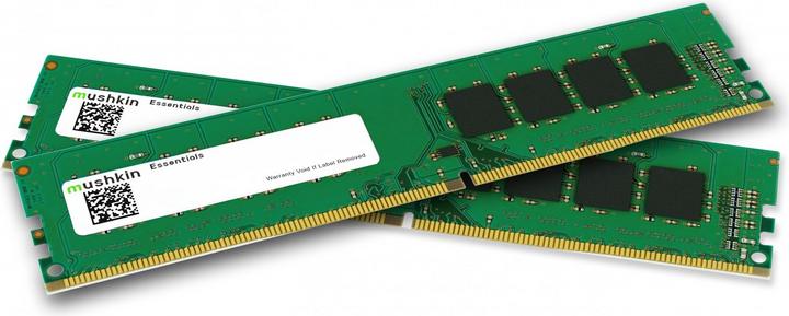Productafbeelding Mushkin DDR4 - 16 GB -3200 - CL -22 - Dual Kit - RAM (MES4U320NF8GX2, Essentials). (2 x 8GB, 3200 MHz, DDR4 RAM, DIMM 288 pin)