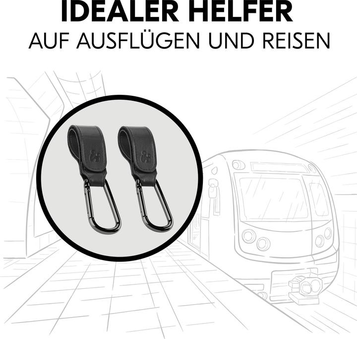 Actual product image Hauck Fixing hooks black 2 pieces