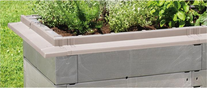 Productafbeelding Juwel Verhoogd bed Houten slakkenrand met hoeken