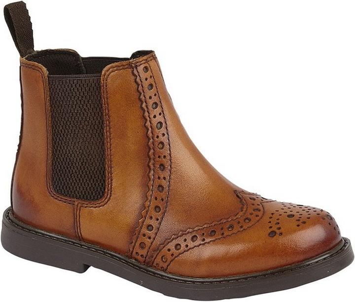 Roamers Jungen Stiefel Leder