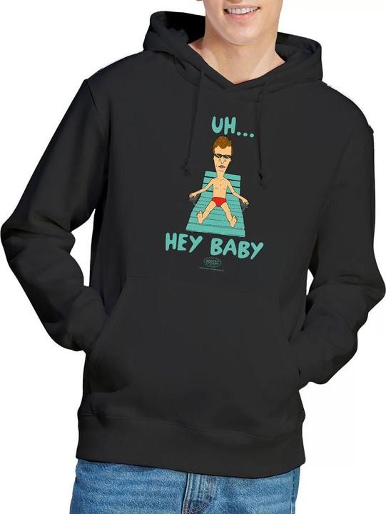 Immagine prodotto Universal Textiles Uh Hey Baby Felpa con Cappuccio Uomo (L)