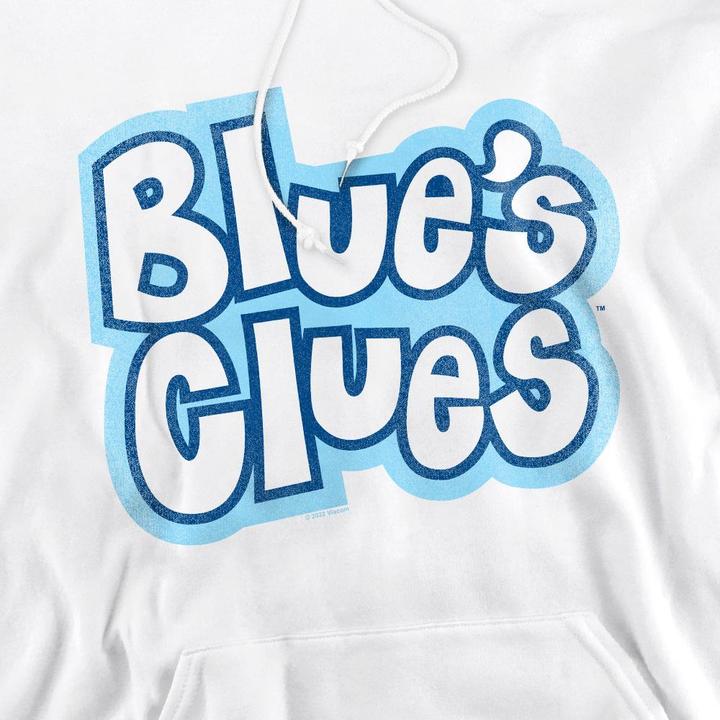 Immagine prodotto Blue´s Clues Blue's Clues Felpa con Cappuccio Logo d' Epoca Uomo (XL)