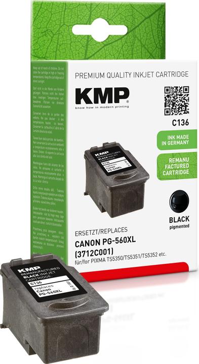 Produktbild KMP Tinte ersetzt PG560XL (3712C001) (BK)