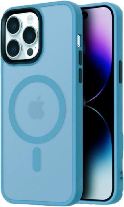 Actual product image Hurtel Fashion Case MagSafe for iPhone 16 - light blue (Apple iPhone 16)