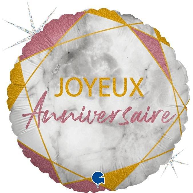 Produktbild Grabo Balloons Joyeux Anniversaire Rose Gold Ballon
