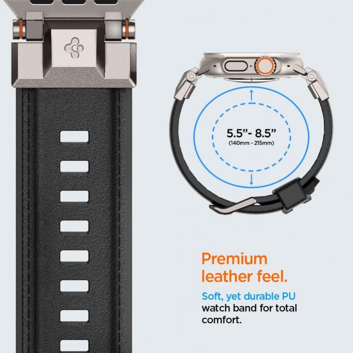 Actual product image Spigen DuraPro Armor PU Apple Watch (49mm) Band (Thermoplastic polyurethane (TPU), Polyurethane (PU))