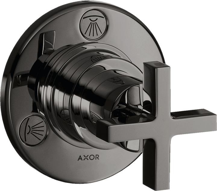 Produktbild hansgrohe Axor Citterio Trio / Quattro Absperr-und Umstellventil Unterputz mit Kreuzgriffen
