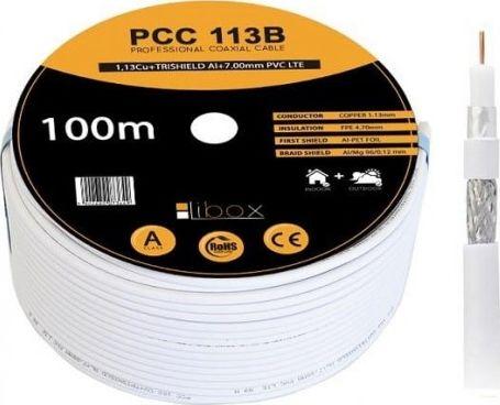Produktbild Libox Kabel SAT Koaxial PCC113B CPR - 100m NEU (Antennenkabel)