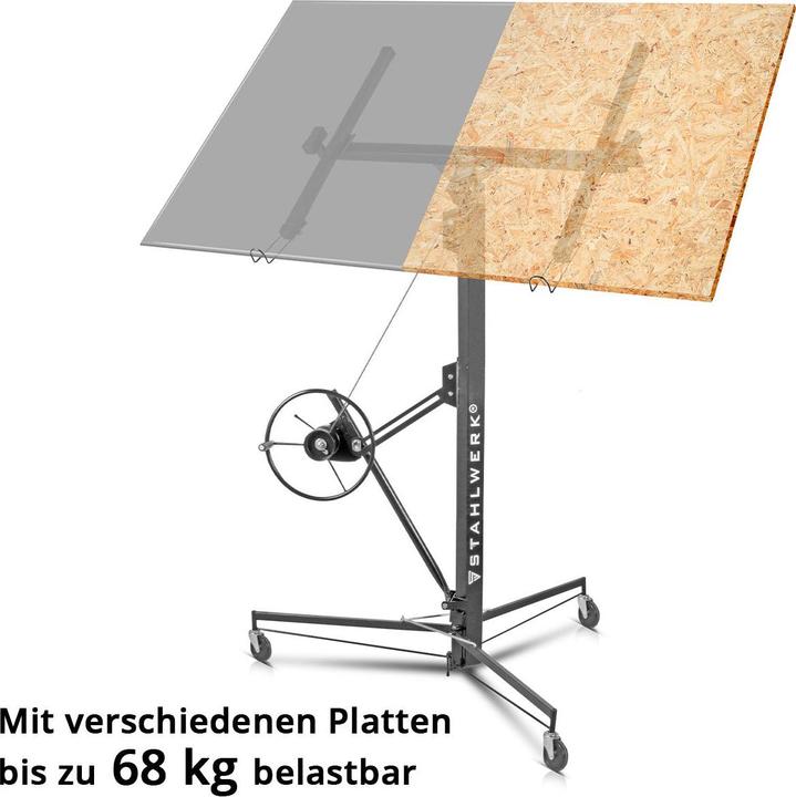 Produktbild Stahlwerk Plattenheber PH-465 ST + Plattentragehilfe Set bis 68 kg belastbar (68 kg)