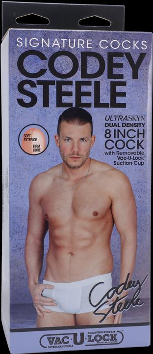 Actual product image Doc Johnson Codey Steele - Realistic ULTRASKYN Dildo - 8" / 20 cm