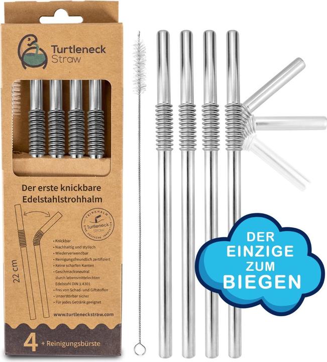 Actual product image Turtleneck Straw Drinking straws (4 x)