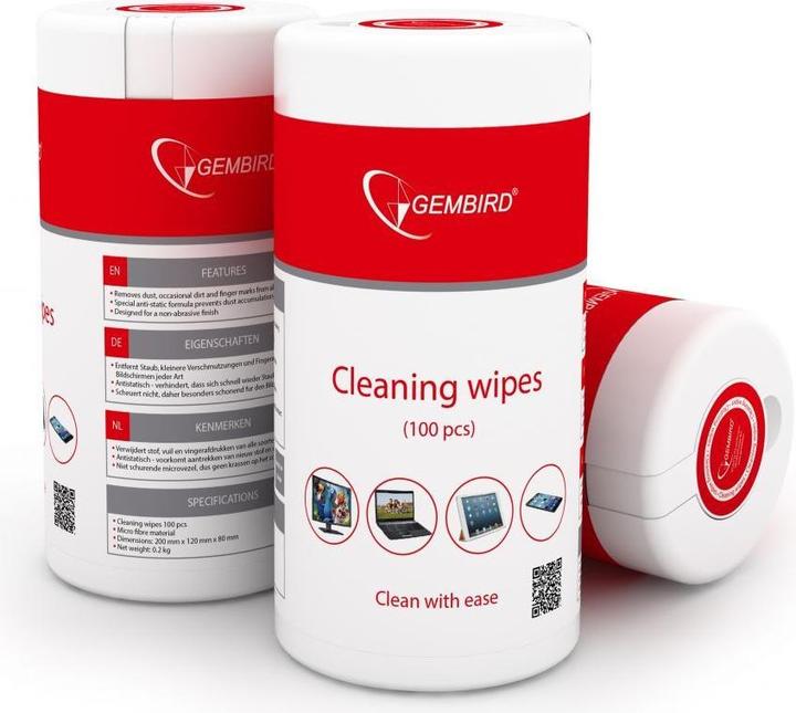 Gembird Cleaning cloths (wipes) (100 x)