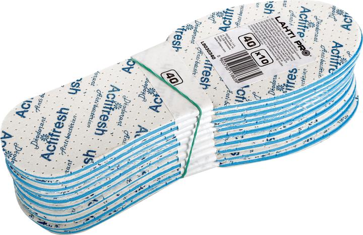 Produktbild Lahti Pro Antibacterial shoe insoles, 10 pairs, "40", lahti
