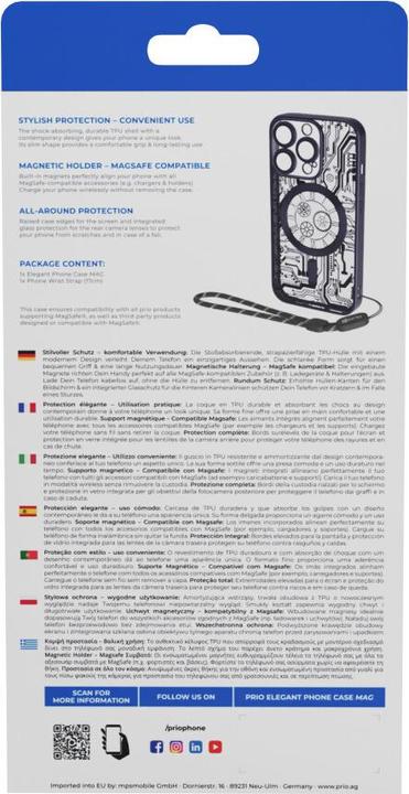 Produktbild prio elegante Handyhülle MAG für iPhone 13 mini schwarz (Apple iPhone 13 mini)