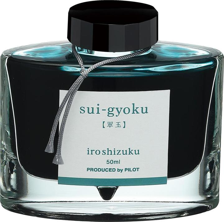 Actual product image Pilot Iroshizuku Ink 50ml - SUI-GYOKU (Inkwell, Turquoise)