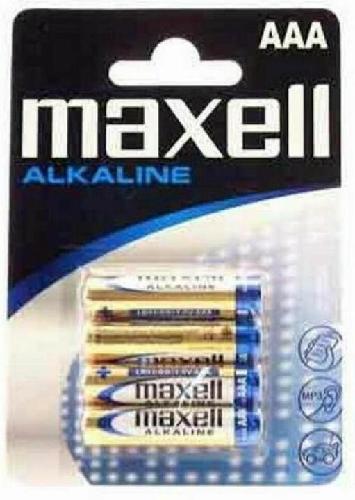 Maxell Batterie Alkaline AAA Micro LR03 (4 Stk., AAA, 210 mAh)