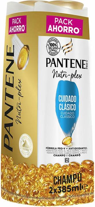 Actual product image Pantene Lote Classic Care Shampoo 385ml - Pack of 2 (770 ml, Liquid shampoo)