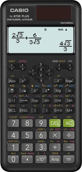 Produktbild Casio FX-87DE Plus 2nd Edition (Solarzellen, Batterien)